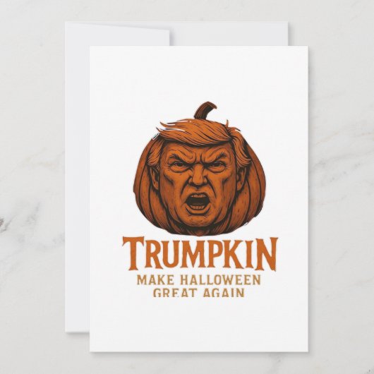 Trumpkin.. Halloween erneut groß Feiertagskarte (Vorderseite)