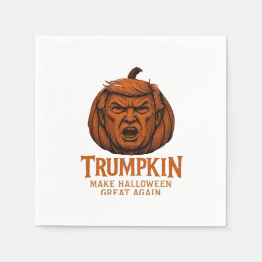 Trumpkin.. Halloween erneut groß Serviette (Vorderseite)