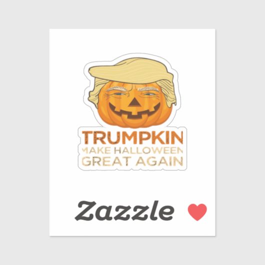 Trumpkin Halloween Funny Classic Aufkleber (Blatt)
