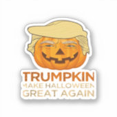 Trumpkin Halloween Funny Classic Aufkleber (Vorderseite)