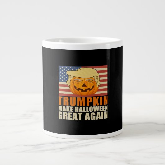 Trumpkin Halloween Funny Classic & Basic Design Jumbo-Tasse (Vorderseite)