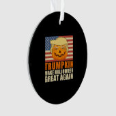 Trumpkin Halloween Funny Classic & Basic Design Ornament (Vorderseite)