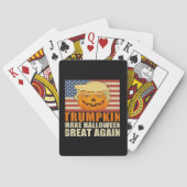 Trumpkin Halloween Funny Classic & Basic Design Spielkarten (Rückseite)