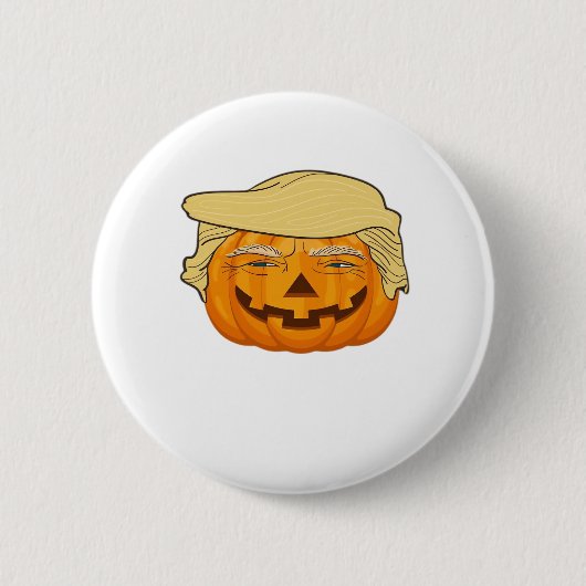 Trumpkin Halloween Funny Classic - Basic Fall Slot Button (Vorderseite)