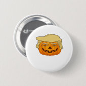Trumpkin Halloween Funny Classic - Basic Fall Slot Button (Vorne & Hinten)