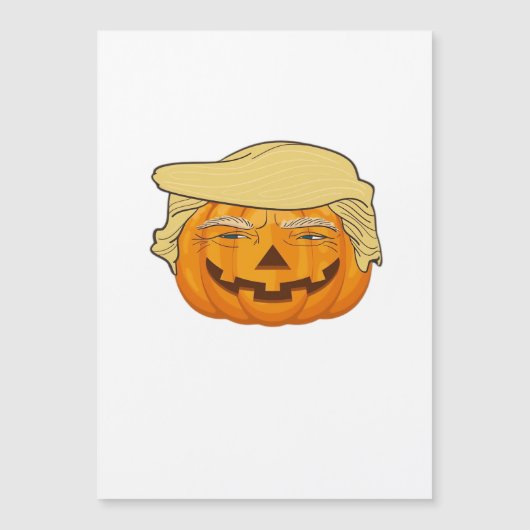 Trumpkin Halloween Funny Classic - Basic Fall Slot Magnetkarte (Vorderseite)