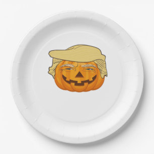 Trumpkin Halloween Funny Classic - Basic Fall Slot Pappteller