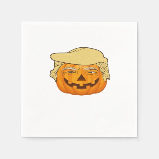 Trumpkin Halloween Funny Classic - Basic Fall Slot Serviette (Vorderseite)