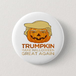 Trumpkin Halloween Funny Classic Button