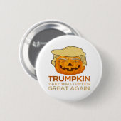 Trumpkin Halloween Funny Classic Button (Vorne & Hinten)
