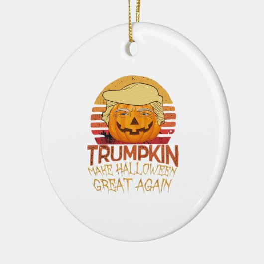 Trumpkin Halloween Funny Classic Keramik Ornament (Links)