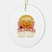 Trumpkin Halloween Funny Classic Keramik Ornament (Links)