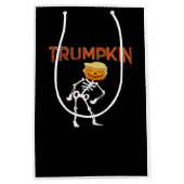 Trumpkin Halloween Funny Classic Mittlere Geschenktüte (Vorderseite)
