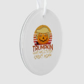 Trumpkin Halloween Funny Classic Ornament (Vorderseite)