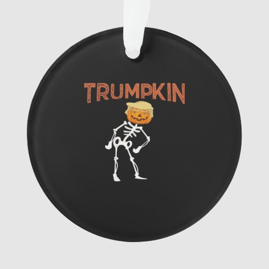 Trumpkin Halloween Funny Classic Ornament (Vorderseite)