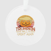 Trumpkin Halloween Funny Classic Ornament (Vorderseite)
