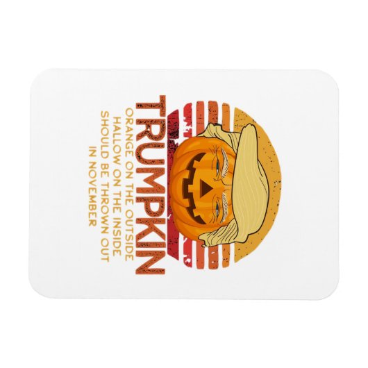 Trumpkin Halloween Funny Classic - Politischer Pum Magnet (Horizontal)