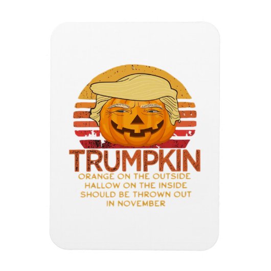 Trumpkin Halloween Funny Classic - Politischer Pum Magnet (Vertikal)