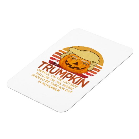 Trumpkin Halloween Funny Classic - Politischer Pum Magnet (Linke Seite)