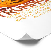 Trumpkin Halloween Funny Classic - Politischer Pum Poster (Ecke)
