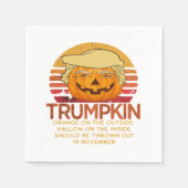 Trumpkin Halloween Funny Classic - Politischer Pum Serviette (Vorderseite)