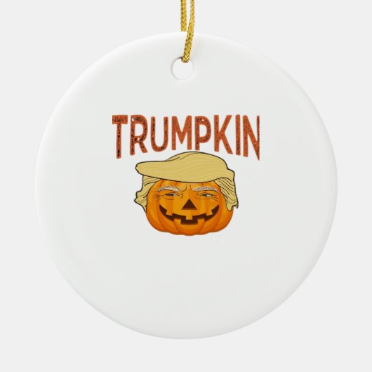 Trumpkin Halloween Funny Classic - Sloth Mask Desi Keramik Ornament (Vorne)