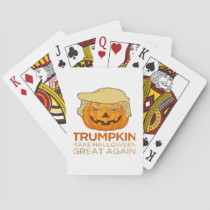 Trumpkin Halloween Funny Classic Spielkarten