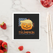 Trumpkin Halloween Funny Design Serviette (Beispiel)