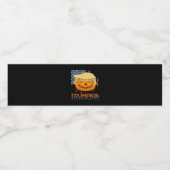 Trumpkin Halloween Funny Design Wasserflaschenetikett (Einzelnes Label)