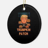 Trumpkin Halloween - Funny Political Pumpkin Desi Keramik Ornament (Links)
