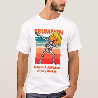 Trumpkin Halloween Great Again 3 dab Retro T-Shirt
