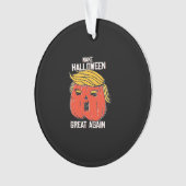 Trumpkin Halloween Great Again Classic - Retr Ornament (Vorderseite)