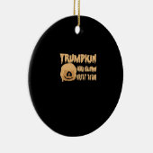 Trumpkin Halloween Great Again Classic - Skel Keramik Ornament (Rechts)