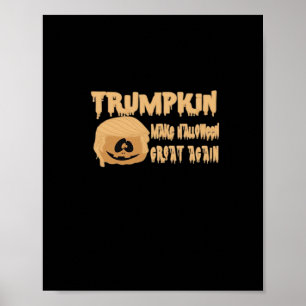 Trumpkin Halloween Great Again Classic - Skel Poster