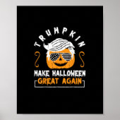 Trumpkin Halloween Great Again Funny Pumpkin Poster (Vorne)