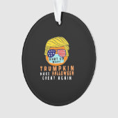 Trumpkin Halloween Great Again Funny Quaranti Ornament (Vorderseite)