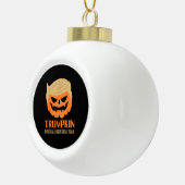 Trumpkin Halloween Great Again Funny Sarcasti Keramik Kugel-Ornament (Rechts)