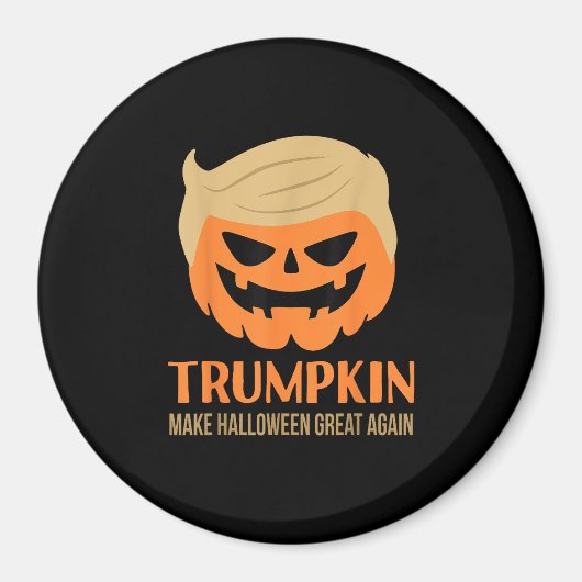 Trumpkin Halloween Great Again Funny Sarcasti Magnet (Vorne)