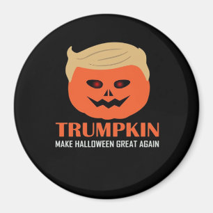 Trumpkin Halloween Great Again Funny Spooky P Magnet