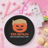 Trumpkin Halloween Great Again Funny Spooky P Pappteller (Party)