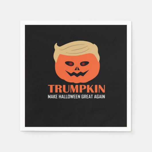 Trumpkin Halloween Great Again Funny Spooky P Serviette (Vorderseite)
