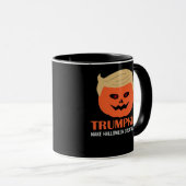 Trumpkin Halloween Great Again Funny Spooky P Tasse (VorderseiteRechts)