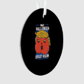Trumpkin Halloween Great Again Pumpkin Ornament (Vorderseite)