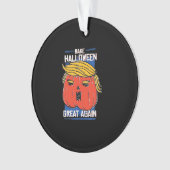 Trumpkin Halloween Great Again Pumpkin Ornament (Vorderseite)