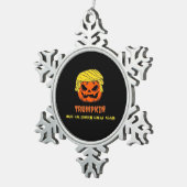 Trumpkin Halloween Great wieder Kurz Funny Ha Schneeflocken Zinn-Ornament (Rechts)