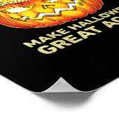 Trumpkin Halloween Great wieder Men Funny Clas Poster (Ecke)