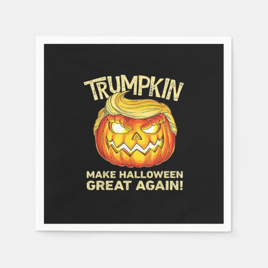 Trumpkin Halloween Great wieder Men Funny Clas Serviette (Vorderseite)