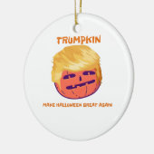 Trumpkin, Halloween immer wieder groß Keramik Ornament (Links)
