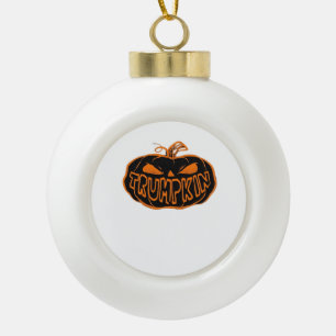 Trumpkin Halloween Keramik Kugel-Ornament