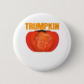 Trumpkin Halloween Kürbislaterne Graphic Funny Button (Vorderseite)